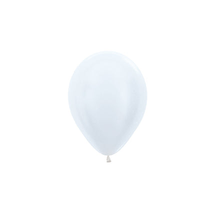 Palloncini Bianco Perla 12cm 50pz