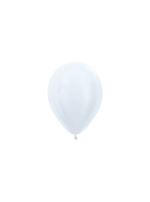 Palloncini Bianco Perla 12cm 50pz