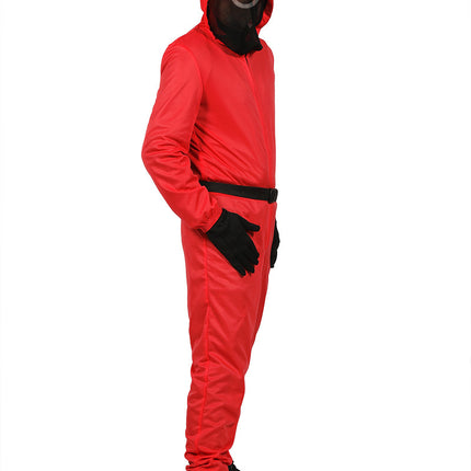 Costume da gioco da calamaro rosso per bambino rotondo