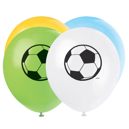 Palloncini calcio colorati 30cm 8pz