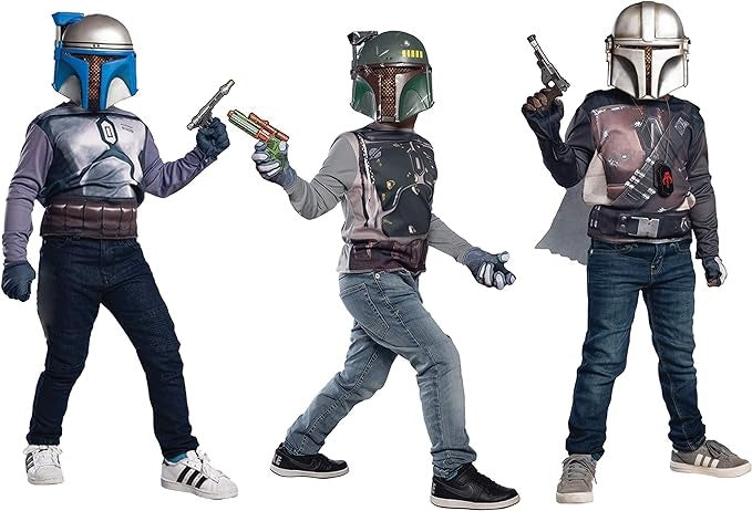 Set di costumi da cacciatori di taglie di Star Wars 19 pezzi