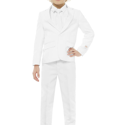 Ragazzo in abito bianco OppoSuits