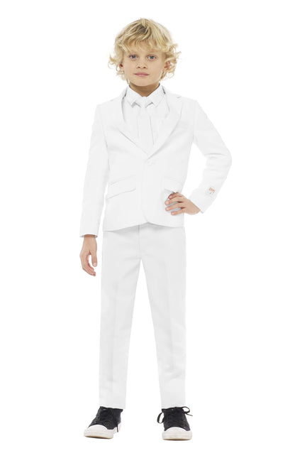 Ragazzo in abito bianco OppoSuits