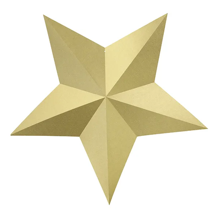 Decorazione Stelle Oro 6 pezzi