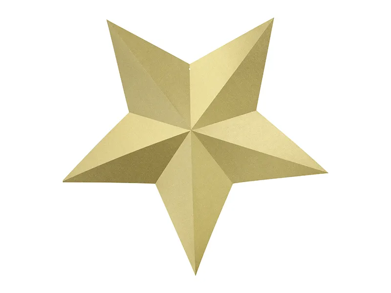 Decorazione Stelle Oro 6 pezzi