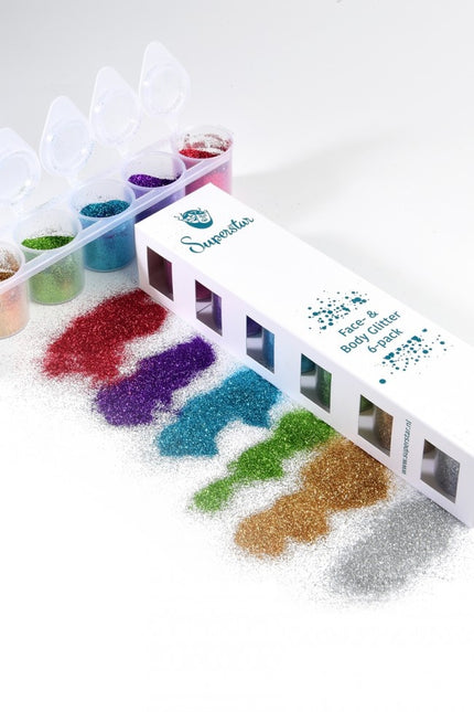 Glitter colorati Happy Fine 6 pezzi