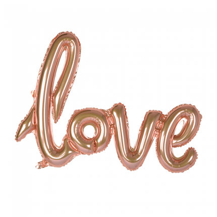 Palloncino in foil Love Rose Gold 1,19 m vuoto