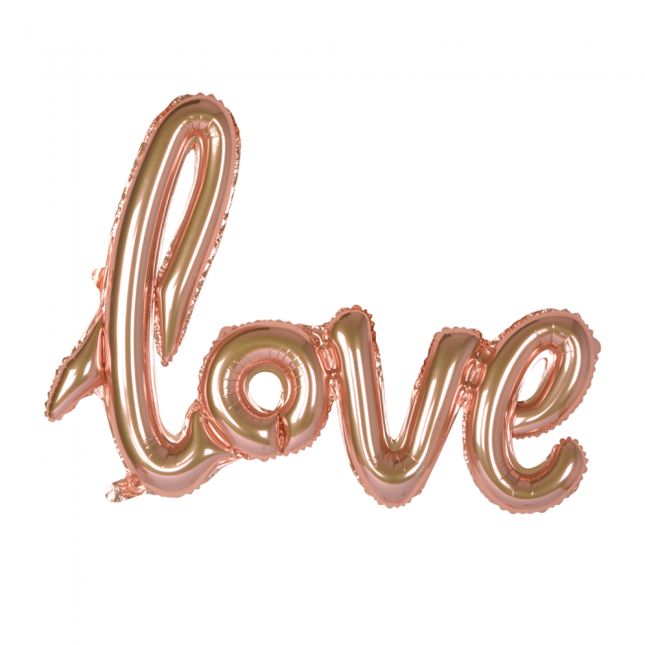 Palloncino in foil Love Rose Gold 1,19 m vuoto