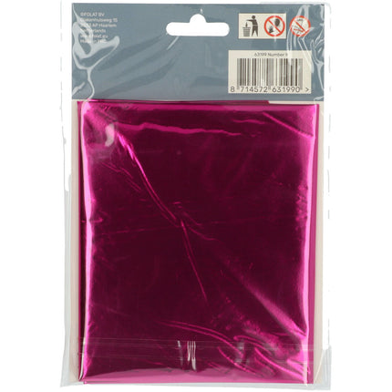 Palloncino Foil Figura 9 Fucsia Metallizzato XL 86cm vuoto