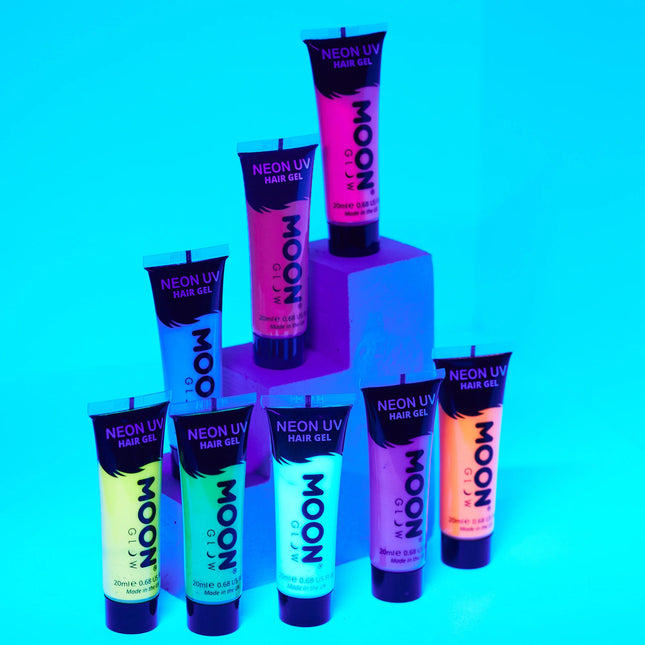 Moon Glow Neon UV Gel per capelli viola intenso 20ml