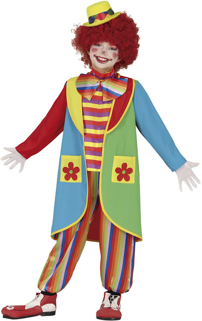 Costume da clown colorato per bambino