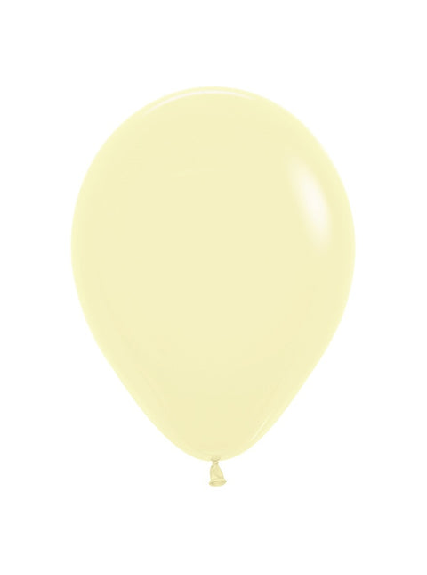 Palloncini giallo pastello opaco 23cm 50pz