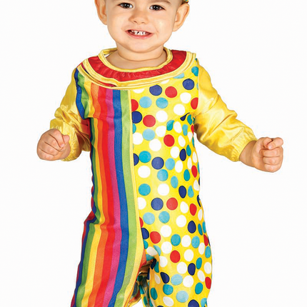 Costume da clown per bambino colorato