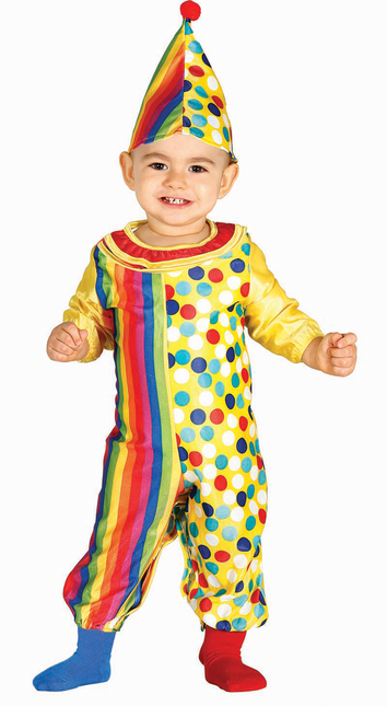 Costume da clown per bambino colorato