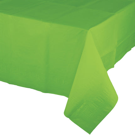 Tovaglia verde in plastica 2,74m