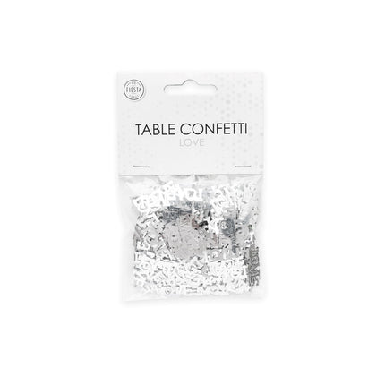 Coriandoli da tavola Love Silver