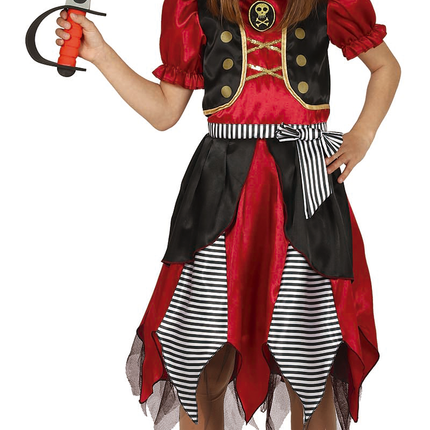 Costume da pirata bambino rosso