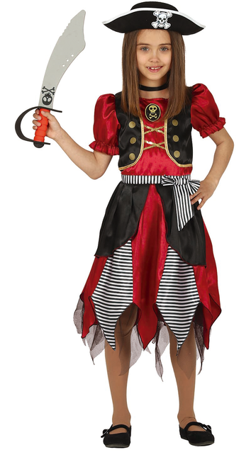 Costume da pirata bambino rosso