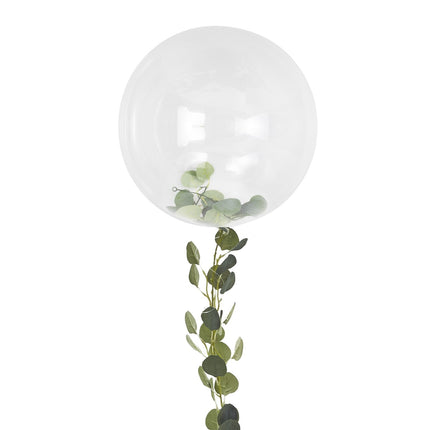 Palloncino trasparente Foglie 91 cm