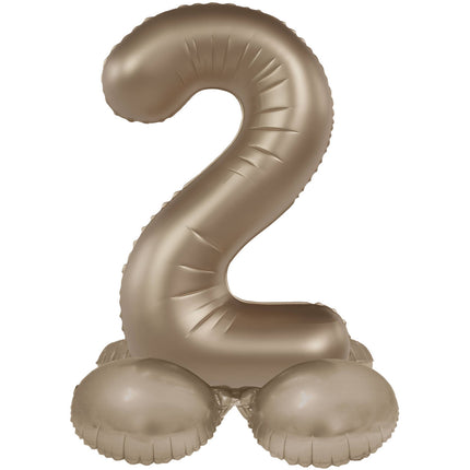 Palloncino figura 2 anni Oro 72cm