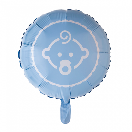 Palloncino a elio Baby Boy azzurro 45 cm vuoto