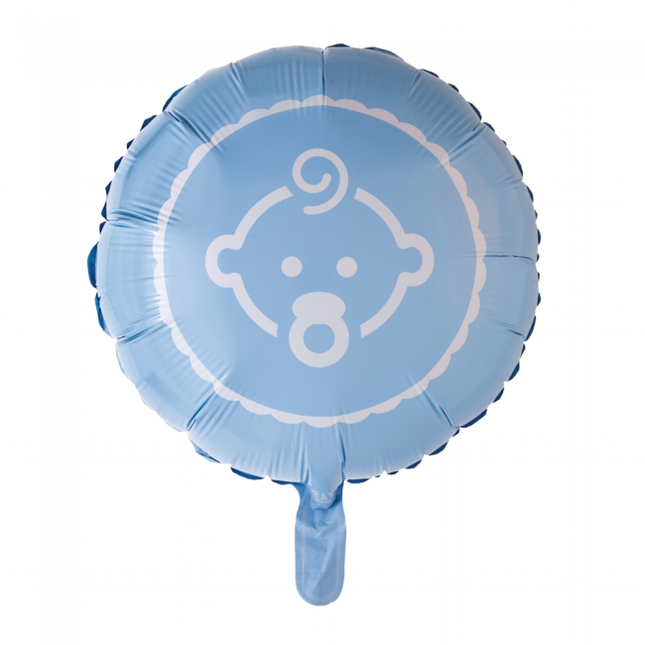 Palloncino a elio Baby Boy azzurro 45 cm vuoto