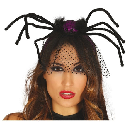 Cerchietto per capelli Halloween Spider Purple