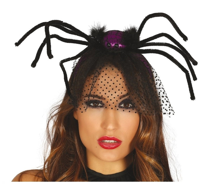 Cerchietto per capelli Halloween Spider Purple