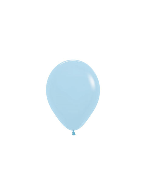 Palloncini blu opaco pastello 12cm 50pz