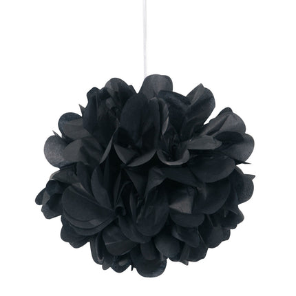 Pompon nero 20 cm 3 pezzi