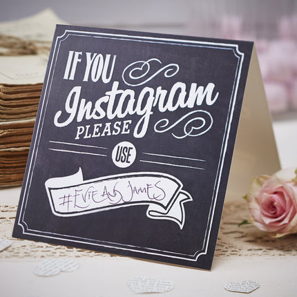 Decorazione tavolo matrimonio lavagna Instagram