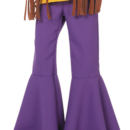 Pantaloni Hippie 60S Viola Bambino