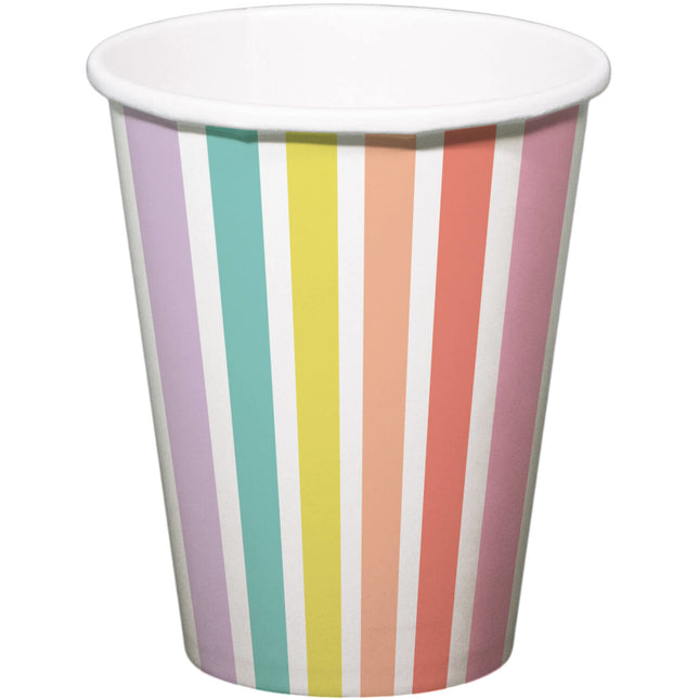 Tazze Stripes Pastel 250ml 6pz