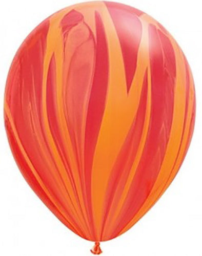 Palloncini Superagate rossi e arancioni 28cm 25pz