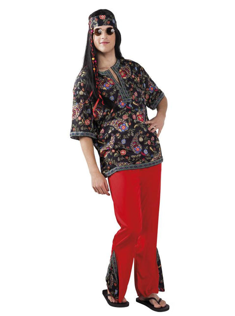 Costume Hippie Rosso XL