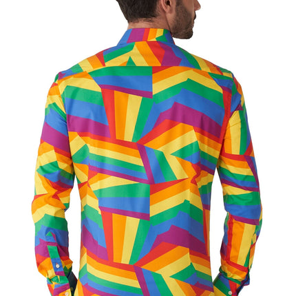 Camicia ZIG Zag Rainbow da uomo OppoSuits