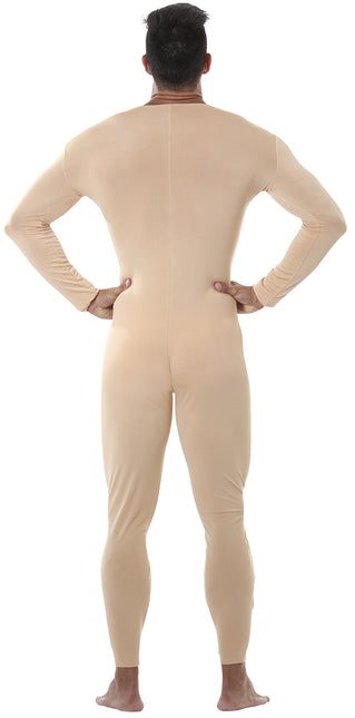 Costume da tuta seconda pelle uomo nudo