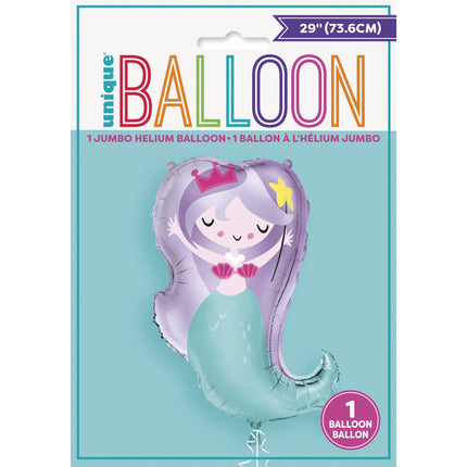 Palloncino ad elio Mermaid 74 cm vuoto