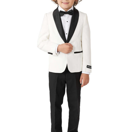 Ragazzo in smoking bianco OppoSuits