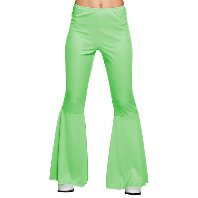 Pantaloni svasati verde chiaro M