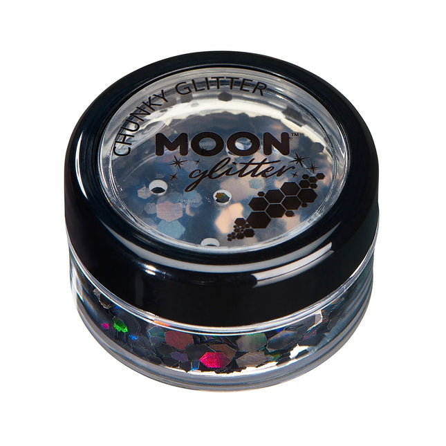 Moon Glitter Holographic Chunky Glitter Nero 3g