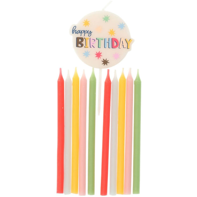 Candele di buon compleanno 11 pezzi