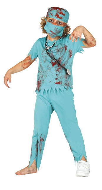 Costume Halloween da zombie chirurgo bambino