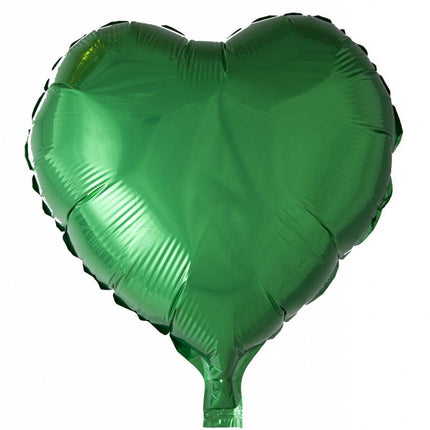 Palloncino ad elio Cuore Verde 46cm vuoto