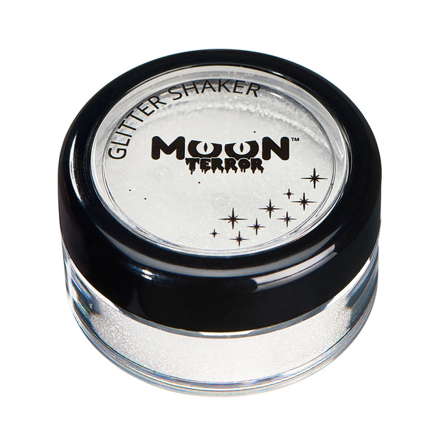 Moon Terror Halloween Glitter Shakers Wicked White 5g