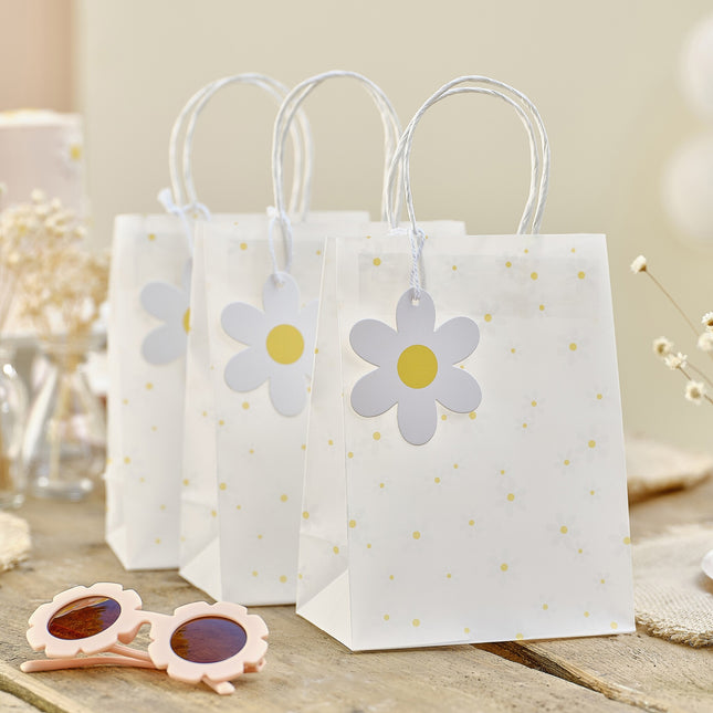 Sacchetto regalo Baby Shower Margherite 10 pezzi