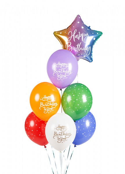 Palloncini Happy Birthday To You Mix 30cm 6 pezzi