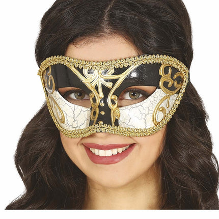 Maschera d'oro nero veneziana