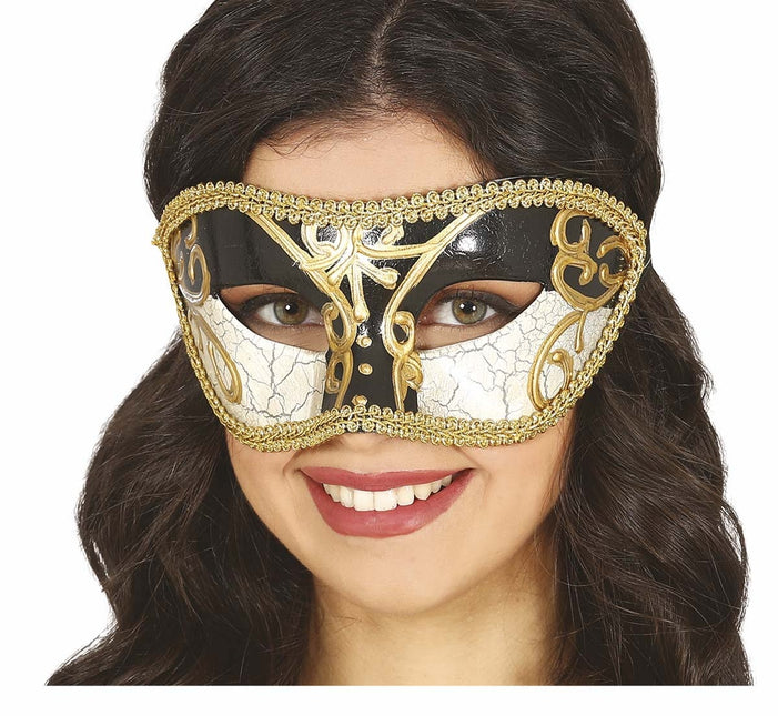 Maschera d'oro nero veneziana