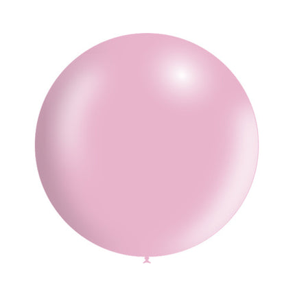 Palloncino gigante rosa chiaro metallizzato 60 cm